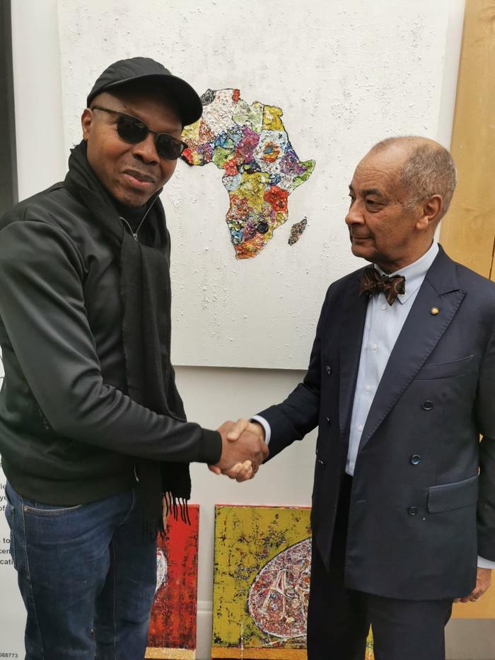 Sir Kenneth Olisa at an Art-Alive event
